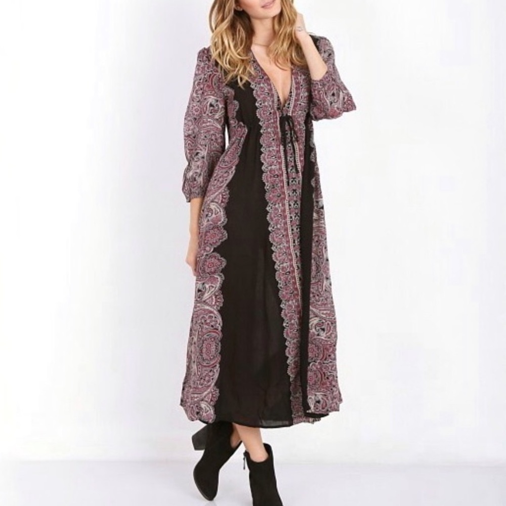Free People Azalea paisley boho dress
